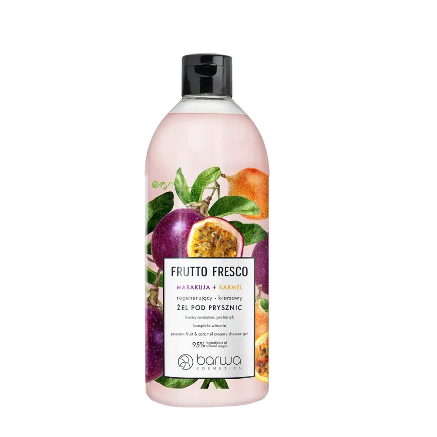 Żel pod prysznic Marakuja + Karmel regenerujący Frutto Fresco 480 ml Żel pod prysznic Marakuja + Karmel regenerujący Frutto Fresco 480 ml