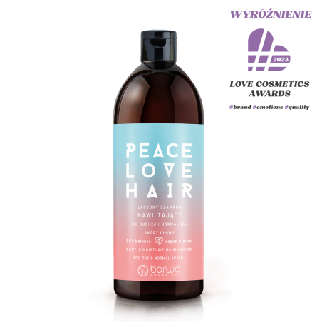 ŁAGODNY SZAMPON NAWILŻAJĄCY DO SUCHEJ I NORMALNEJ SKÓRY GŁOWY, PEACE LOVE HAIR
