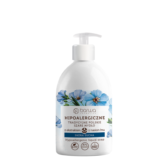 Hipoalergiczne mydło w płynie z ekstraktem z lnu  Barwa 500 ml
