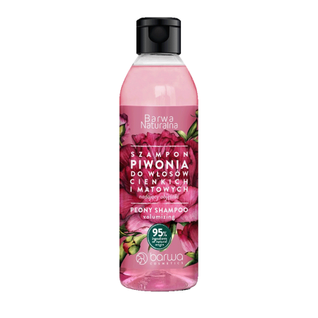 Zwiększający objętość szampon Piwonia Barwa Naturalna 300 ml