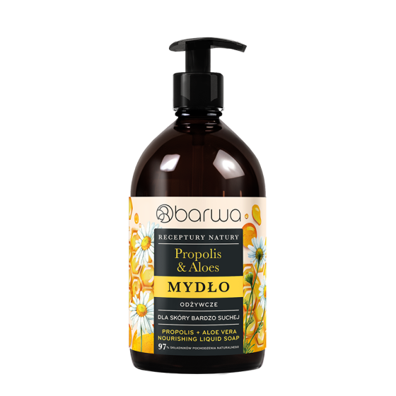 Mydło w płynie odżywcze Propolis + Aloes Receptury Natury