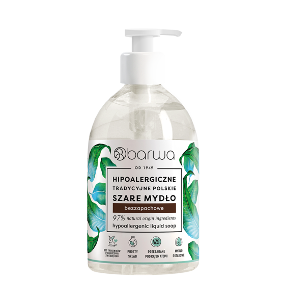 Hipoalergiczne tradycyjne polskie szare mydło w płynie