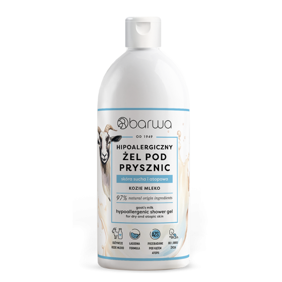 Hipoalergiczny żel pod prysznic kozie mleko