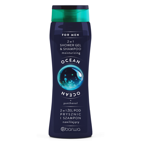 FOR MEN Żel i szampon nawilżający 2w1 Barwa 400 ml