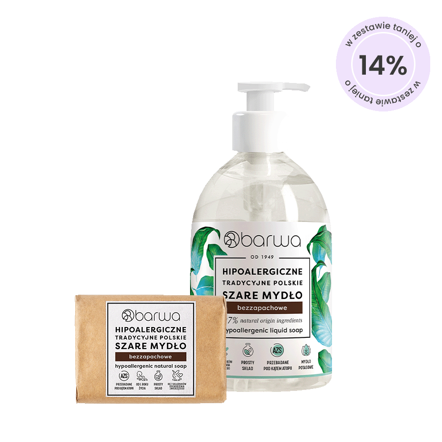 zestaw szare mydło
